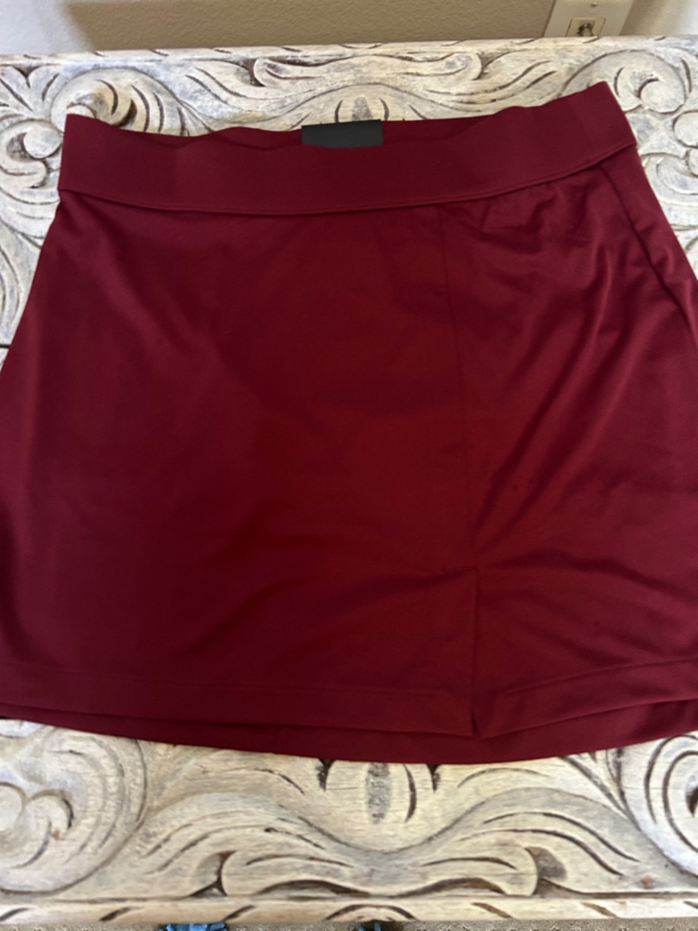 J.Lindeberg Burgundy Mini Skirt